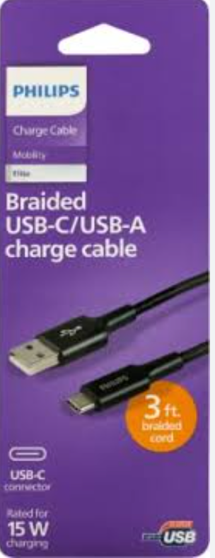 3 FT Braided Cord