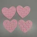 JOERSH 4 Pieces Heart Silicone Molds, Heart Shape Chocolate Candy Molds Non Stick Baking Molds for Valentine's Day Chocolate, Pudding, Cake, Candy, Jelly, Soap