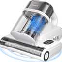 Trucozie Mattress Vacuum Cleaner with 275nm UV-C Light & 149 Heat, 16Kpa Powerful Suction Bed Vacuum for Pet Hair & Dander, Smart Dust Sensor, Anion & Aromatherapy, Corded for Bed, Sofa, Couch, White