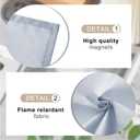 2 Pcs 1 x 4 Feet Fluorescent Covers for Ceiling Lights Magnetic Ceiling Light Cover with 8 Magnets for School Classroom Home Office Drop Lamp Decor (Gray)
