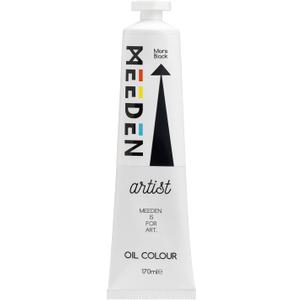 MEEDEN Artist Grade Oil Paint: Mars Black - 170ml/5.7oz Tube - Professional Art Paints for Canvas Painting