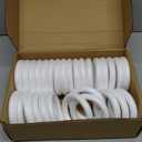 White Decor Foam Wreath Forms 4in/ 10cm Foam Circle for Christmas Decorations DIY Supplies (29 Pack) Nativity Ornaments Rings