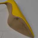 COLETER Women's 4 Inch Pumps Pointy Toe Wedding Dress Shoes Slip on Stiletto Pumps (9, Yellow)