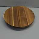 Juvale Round Acacia Wood Cake Stand for Wedding, Wooden Serving Platter for Appetizers and Desserts (12.75 Inches)