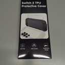 HEYSTOP Switch 2 Case Compatible with Nintendo Switch 2 Case Cover, Switch 2 Protective TPU Cover with Screen Protector and 6 Thumb Grips,HD Tempered Glass,Shock-Absorbing&Scratch-Resistant