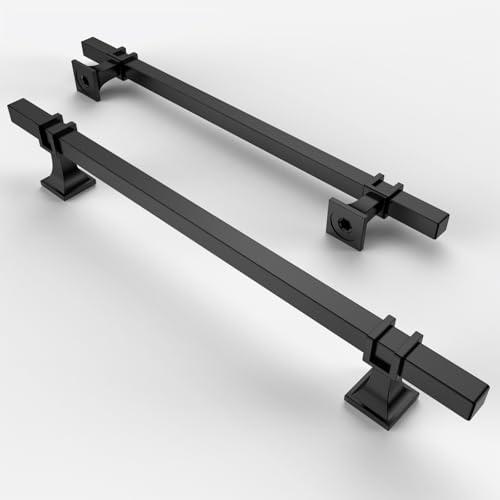 Asidrama 10 Pack 6.3 Inch(160mm) Matte Black Kitchen Cabinet Handles, Cabinet Pulls Kitchen Cabinet Hardware for Cupboard Drawer Pulls