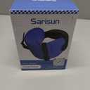 Travel Pillows for Airplanes, Airplane Pillow for Long Flight, Airplane Head Strap with Eye Mask for Sleep, Travel Neck Pillow for Car Road Trip, 360° Support Headrest, Stop Bobblehead, Black