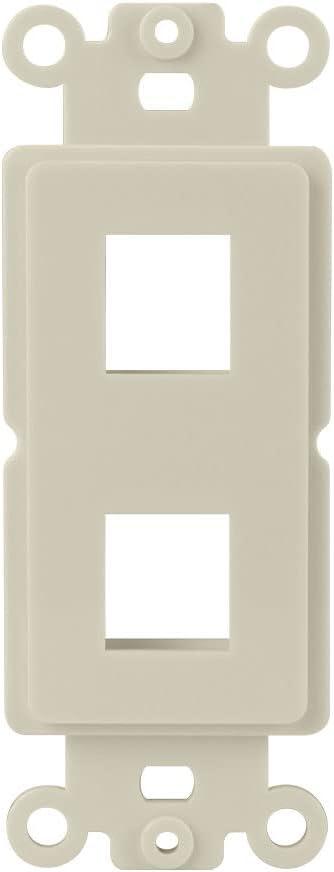 2-Port Keystone Insert Strap, Light Almond