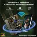 Trail Camera, 4G Cellular Trail Camera with Built-in SIM Card, 64MP Photo & 1296P HD Video, Mini Game Camera with Night Vision 0.1s Trigger Time, Motion Activated Waterproof IP66