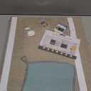 Magnetic Chalkboard Felt Bulletin Board Combination, 32"x24" Large Blackboard & Felt Cork Board Combo, Self-Adhesive Push Pins Vision Board for Home, School and Office