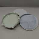 Moonkie Suction Plates for Baby | 100% Silicone BPA-Free Baby Plates with Lids and Food Cover | Divided Design | Microwave and Dishwasher Safe | Toddler Plates 2 Pack