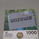 Cross & Glory - Emerald Peacock - 1000 Piece Jigsaw Puzzle for Adults | Colorful Animal Artwork | 20 x 27 Inches | Satin Finish