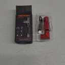 NICRON Flashlight, 700 Lumens 90 Degree Pocket Flashlight Rechargeable IP65 Waterproof 7 Modes for Camping, Outdoor, Hiking, Car Repairing, Gold (LED small type-Red)