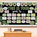 This is Your Year Bulletin Board Set Plant Motivational Classroom Decoration Inspirational Welcome Back to School Bulletin Board Cutouts for School Office Chalkboard Wall Door Decor Supply