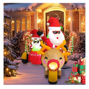 6FT Santa Claus Inflatable Decoration with Built-in LED Lights, Christmas Outdoor Inflatable Decoration for Lawn, Yard, Garden, Patio