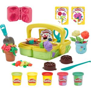 Play-Doh Blooming Flower Garden Toy Playset, Nature Pretend Play, Kids Arts & Crafts, Christmas Stocking Stuffer Gifts, Ages 3+