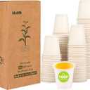 3 oz Compostable Disposable Bathroom Mouthwash&Rinse Cups,100pcs Small Snack Cups for Kids,Mini Drinking Cups for Party,Office, Picnic, BBQ