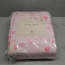 Laura Ashley - Queen Quilt Set, Reversible Premium Bedding with Matching Shams, Luxuriously Soft Floral Home Decor (Veronicas Bouquet Pink, Queen)