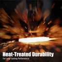 WORKPRO Adjustable Wrench Set, 6-inch, 8-inch, 10-inch, 12-inch Wide Jaw Wrenches with SAE and Metric Scales, Rubber Grip, Heat-Treated Steel for Home Repairs, Plumbing, and Garage Work