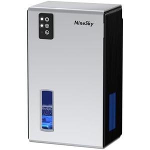 Amazon.com - NineSky Dehumidifier for Home, 95 OZ Water Tank, (1000 sq.ft) Dehumidifiers for Bathroom Bedroom Basement with Auto Shut Off,7 Colors LED Light (Zebra Blue)