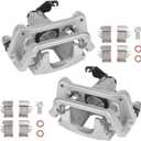 KUSATEC 18B5398 18B5399 Rear Disc Brake Caliper with Bracket fit for Chrysler Town & Country 12-16, Dodge Grand Caravan 12-20, Ram C/V 13-15, Volkswagen Routan 12-14; Both Left & Right side