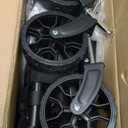 Collapsible Wagon Cart with Wheels Foldable - Folding Utility Heavy Duty Wagons Carts for Grocery Sports Garden Shopping Camping Wheelbarrows (Black, 90L)