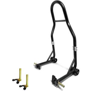 Motorcycle Rear Wheel Stand, with U + L Fork Swingarm Spool, 850lbs Capacity Universal Paddock Lift Jack Stand, Compatible With Most Yamaha Honda Kawasaki Suzuki BMW Motorcycles(New Update)