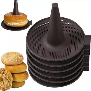 Donut Mold for Baking,Donut Pans Set,6 Pieces Pastry Molds for Bagel and Doughnut Cake Pans (6pcs,Coffee)