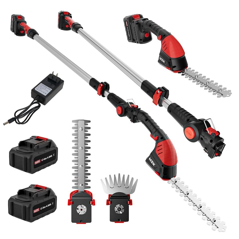 Pole Hedge Trimmer & Grass Shear for Hedges and Garden, Long Reach