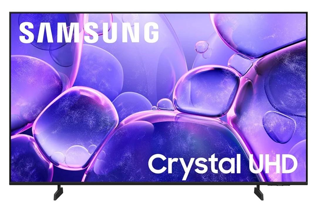 Samsung 55-Inch Class Crystal UHD U8000F 4K Smart TV (2025 Model) Endless Free Content, Crystal Processor 4K, MetalStream Design, Knox Security, Compatible with Alexa