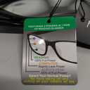 Multi Focus Progressive Reading Glasses 3 Powers in 1 Reader Square Horn Rim (Black)