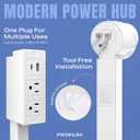 Electrical Outlet Extender Stick Outlet Extender for Deep or Shallow Boxes, Wall Outlet Extender Solution for Home Projects, Safe and Easy Outlet Extender Installation