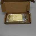 3 Pack 4 Inch Door Hinges Gold Hardware Interior Door Hinges 4in Outdoor Heavy Duty Kitchen Cabinet,Closet,Gate,Wooden Furniture Storage Box Hinges for Doors Front Hallway Residential Hinges Rounded (Satin Brass-5/8)