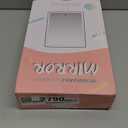 FUNTOUCH Large Makeup Vanity Mirror with Lights, Rechargeable Lighted Desk Makeup Mirror with 96 LED Lights and 10x Magnifying Mirror, 3 Color Lighting, Light up Make up Mirror with Phone Holder (11"lx7.8"w-white-l)