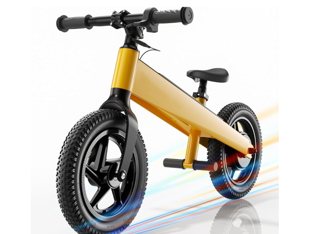 Electric Bike for Kids, Electric Balance Bike for Ages 3-8 Years Old,Kid Electric Motorcycle with 2 Speed Modes,Push-Button Brakes,12 Inch Dirt Off-Road Tire and Adjustable Seat