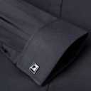 Alimens & Gentle Men's Dress Shirts French Cuff Long Sleeve Regular Fit Formal Tuxedo Cufflinks Shirt (Black) 18