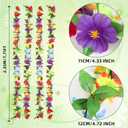 Hotop 8 Pcs 62 ft Hibiscus Tropical Flower Garland Artificial Silk Hibiscus Floral Vines for Hawaiian Luau Party Decorations Multicolor Summer Beach Garland for Wedding Birthday Jungle Theme Party