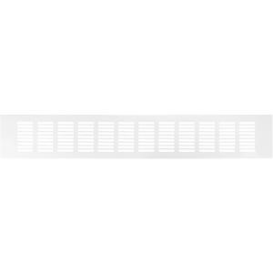 Repa Market Cabinet Vent White 19.69" x 3.15" (Frame Size) Aluminum Toe Kick Vent Cover for Kitchen Plinth, Furniture Vent Register Grille, Air Return Vents for Indoor, Outdoor - Kitchen Vent Cover