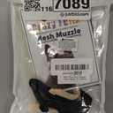 Crazy Felix Nylon Dog Muzzle for Small Medium Large Dogs, Air Mesh Breathable and Drinkable Pet Muzzle for Anti-Biting Anti-Barking Licking (Small, Beige)