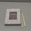 36 Pack Ivory White Taper Candles, 7-8 Hours Burn Time, Unscented, Smokeless and Dripless, 0.8 x 10 Inch Dinner Candle Set for Household, Wedding, Party and Home Dcor Candlesticks