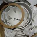 SENSARTE 17 Piece Pots and Pans Set, Nonstick Detachable Handle Cookware Set, Induction Kitchen Cookware Set with Removable Handle, Healthy Non Stick for RV, Dishwasher  Oven Safe, PFOA Free (White)