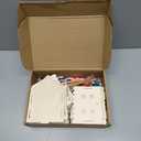 Soaoo 9 Sets Thanksgiving Wooden House with 12 Pcs Watercolor Pens Fall Wooden Houses for Crafts Kids' Wood Craft Kits for Thanksgiving Party Supplies DIY Paint Art