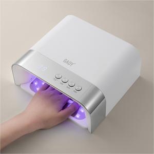 GAOY Professional UV Nail Lamp, Big Cavity Design for Long Nails, 36 LED Fast Curing Light with Infrared Sensor for Salon Gel and Acrylic Polish (White)