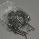 Blulu Pleat Hooks Stainless Steel Curtain Hooks Drapery Clasp and Pin 4 Prongs Pinch Pleat Tools Clips for Window, Shower Curtain(60 Pcs)