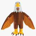 Morph Blow Up Eagle Costume, Inflatable Bald Eagle Costume for Adults, Giant Funny Eagle Blow Up Outfit, One Size