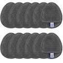 SINLAND Reusable Makeup Remover Pads For Face,Eye,Lips Microfiber Gentle Facial Cleansing Cloths for All Skin Types Friendly for Makeup Remover With Laundry Bag 5.1inchx3.93inch Gray Pack of 12