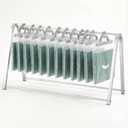 Zonon Countertop Hanging Bag Display Rack, 30"w x 12"d x 17"h Totes Rack with Non Slip Rubber for Bags, Classroom, Office, Pharmacy, 16.93 inches x 30.31 inches x 12.2 inches