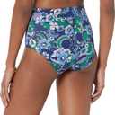 6 x Amazon Essentials Women's High Waist Swim Bottom (Available in Plus Size) (Medium, Deep Blue Paisley)