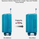 Hanke Hardside Expandable Carry On Luggage, 20 Inch Top Opening Trunk Luggages with Spinner Wheels, All-PC Hard Shell Carry-On Suitcase, Lightweight & TSA Airline Approved (Caribbean Blue, 46L)