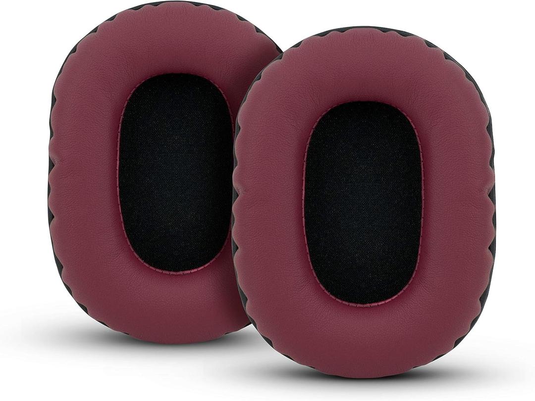 Brainwavz Replacement Earpads for Sony MDR 7506, V6, CD900ST, Memory Foam Ear Pad & Suitable for Other On Ear Headphones, Dark Red
